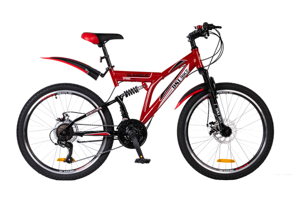 DSI 24" Dual Suspension Double Disc 21-Speed GLAMOUR MTB Bike