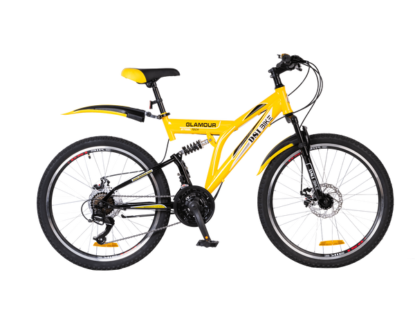 DSI 24" Dual Suspension Double Disc 21-Speed GLAMOUR MTB Bike